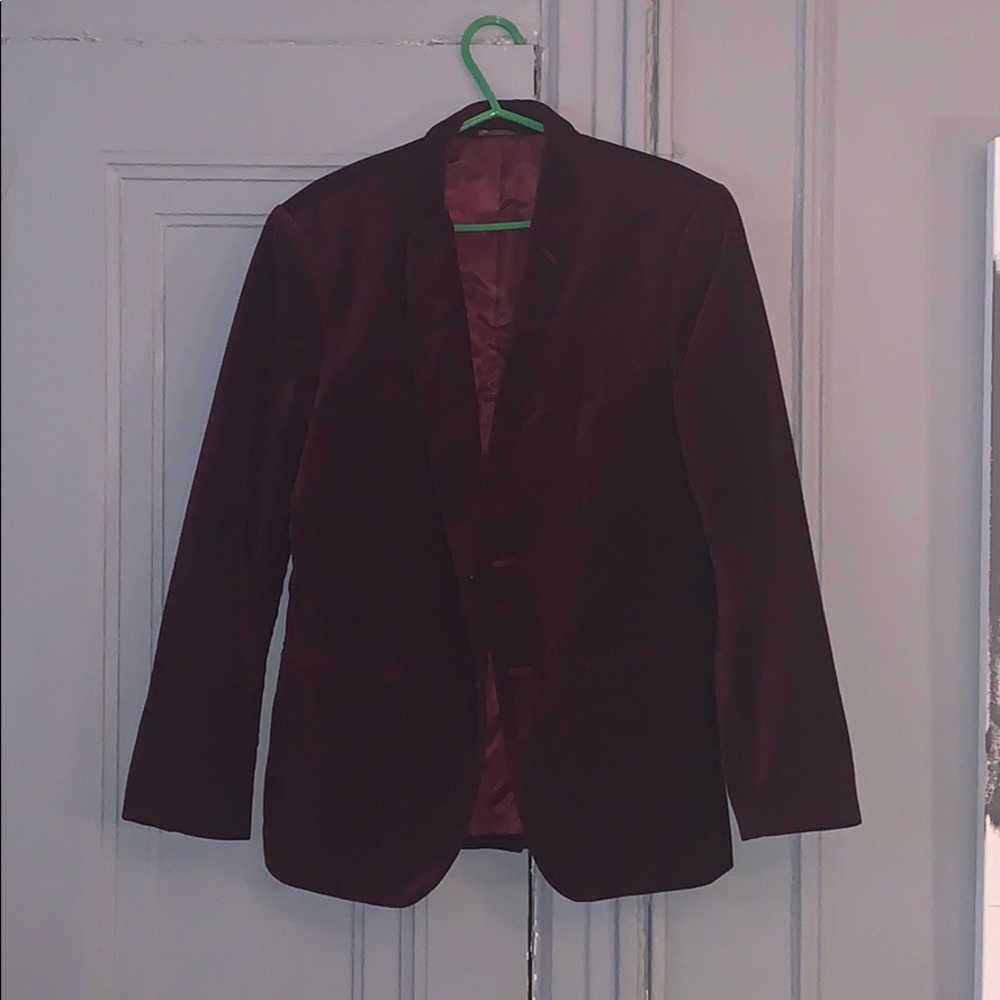 Red Velvet Blazer